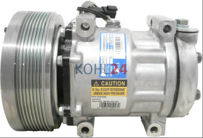 Klimakompressor Claas Xerion 950 usw. 0011200451 0011200452 Sanden 11200450 11200452 SD7H15-4000 12 Volt